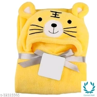 Premium Hooded Microfiber Baby Wrapper  for all season Towel IN PINK And BLUE  - 0-6 Months New Born Baby
